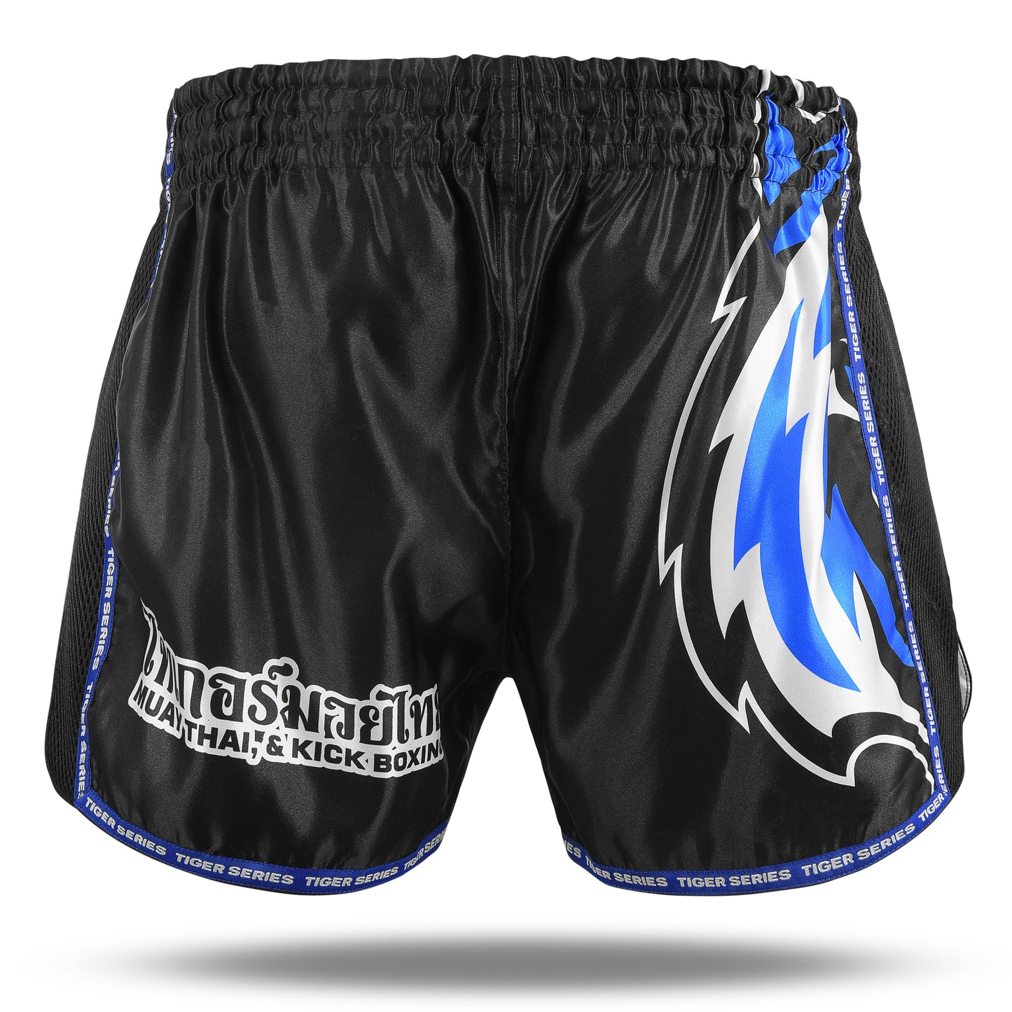 Tiger Face Thai Boxing Shorts Blue