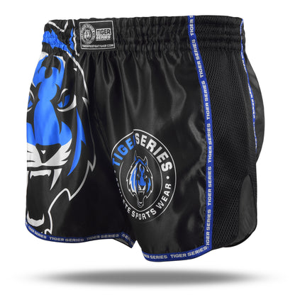 Tiger Face Thai Boxing Shorts Blue
