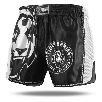Tiger Face Thai Boxing Shorts BK/White