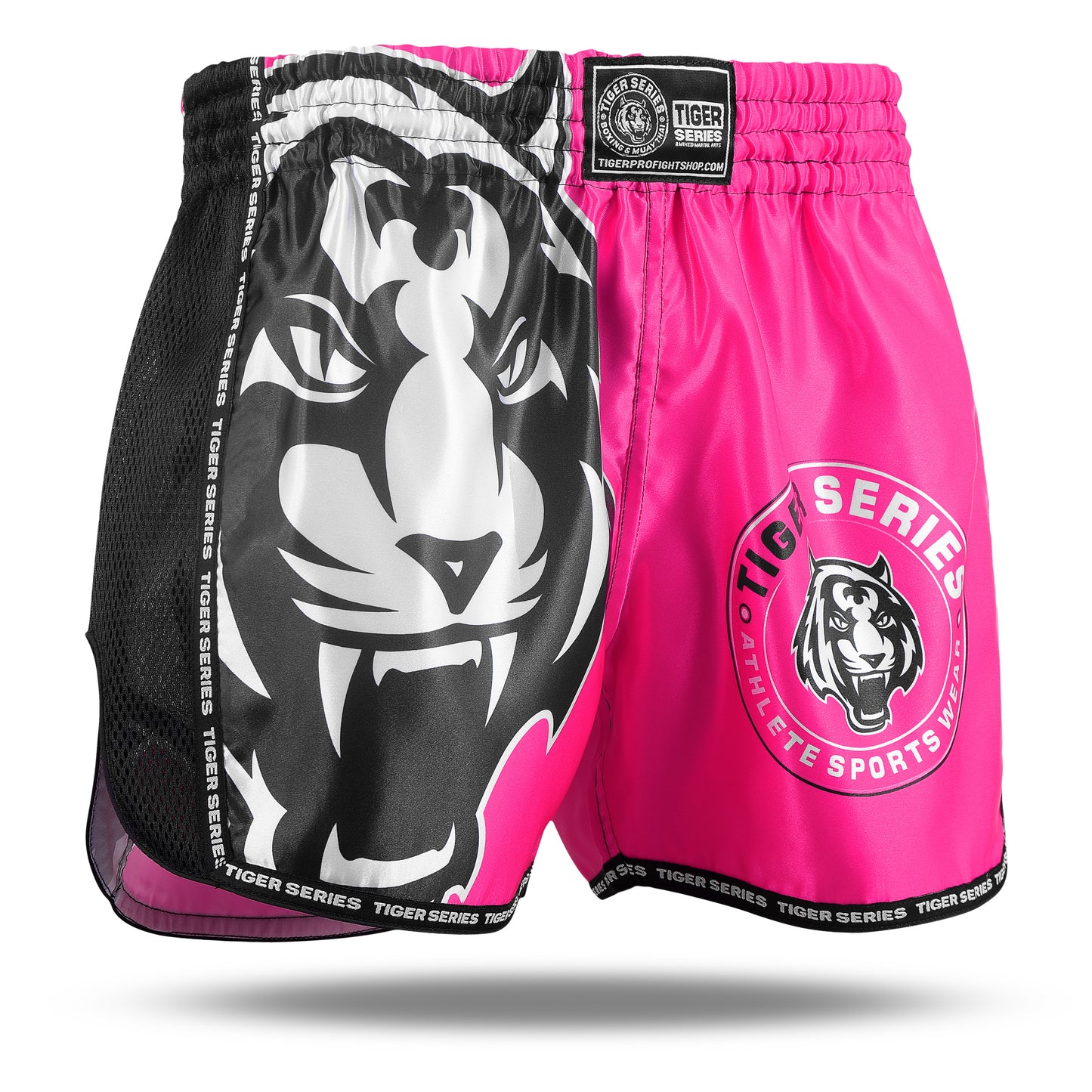 Tiger Face Thai Boxing Shorts Pink