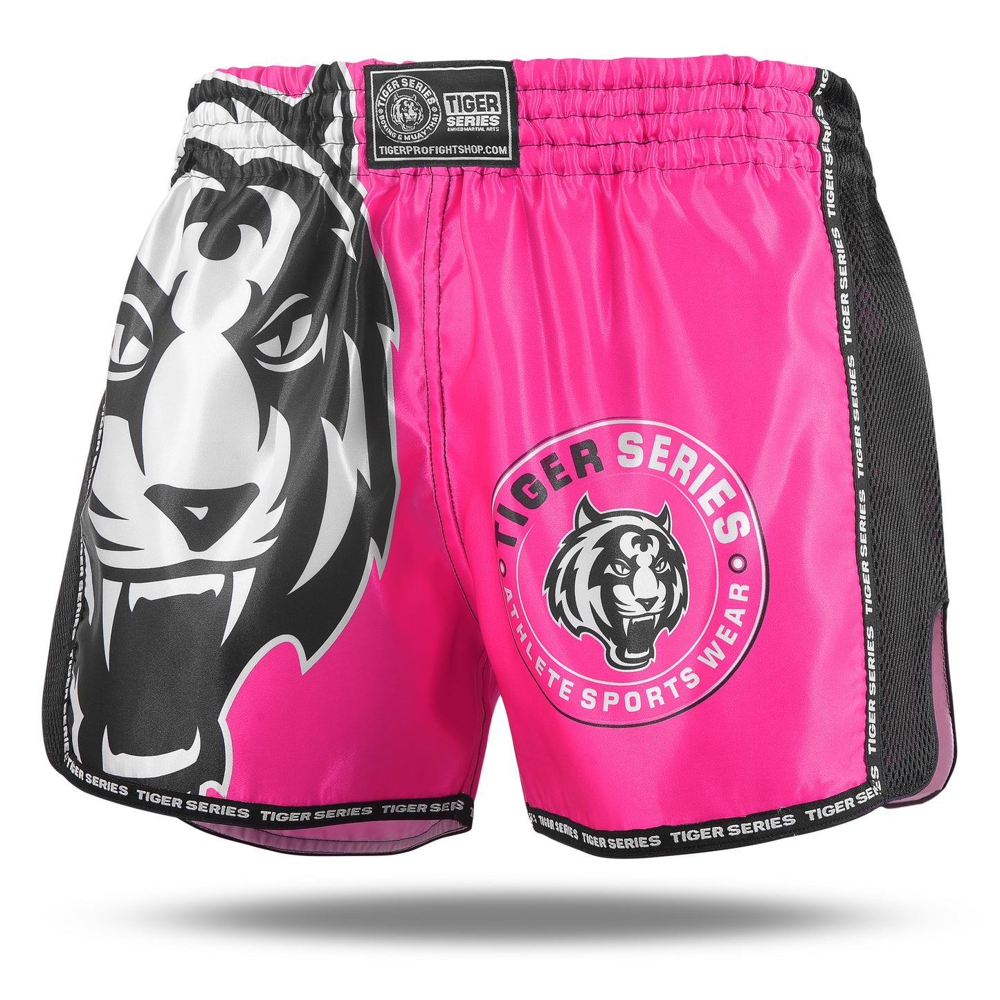 Tiger Face Thai Boxing Shorts Pink