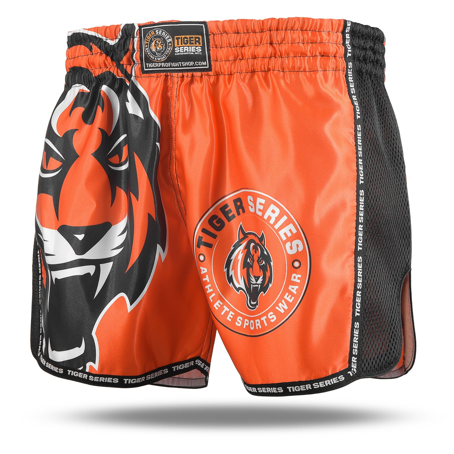 Tiger Face Thai Boxing Shorts Orange