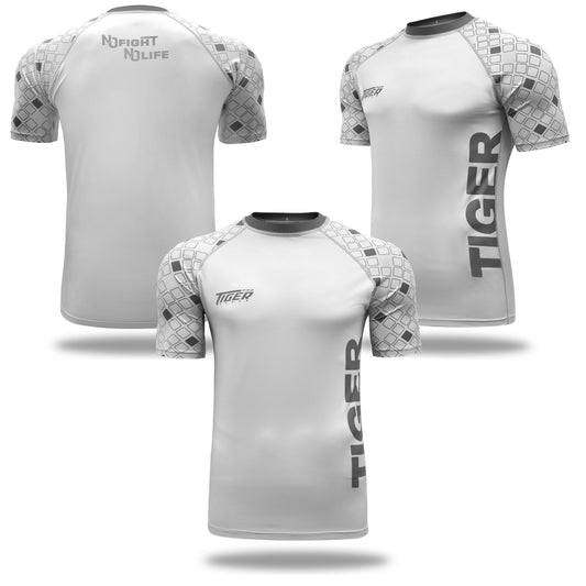 BJJ NO GI Rash guard Grey