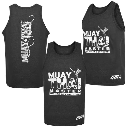 Tiger Pro Muay Thai Tank Top for Men Grey