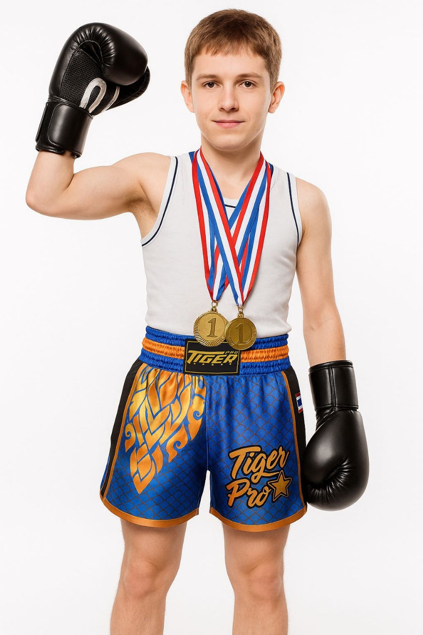 Youth Thai Boxing Shorts Flame
