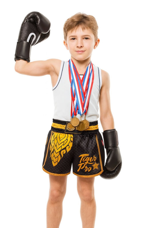 Youth Thai Boxing Shorts Flame