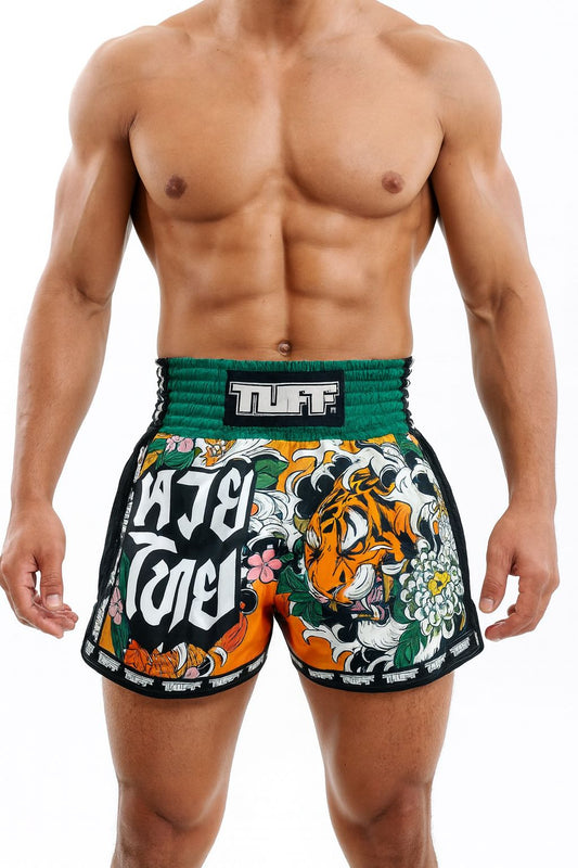 TUFF Sports Thai Boxing Shorts Green