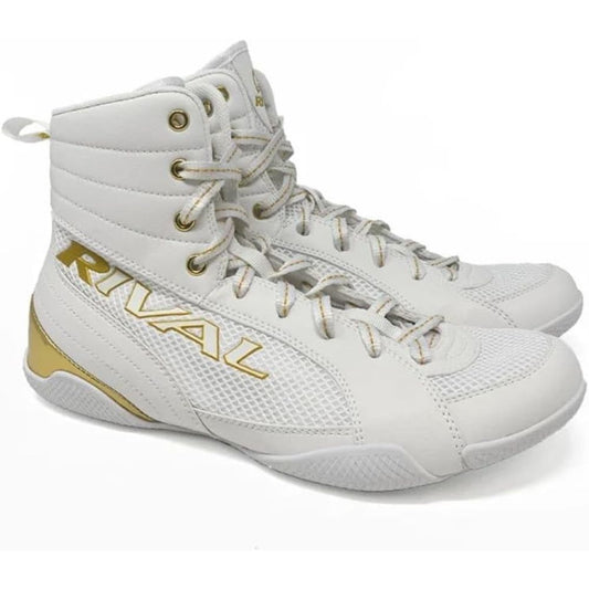 Rival RSX-Guerrero Deluxe Boxing Boots White/Gold