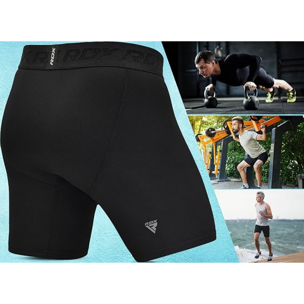 RDX T15 Black Compression Shorts