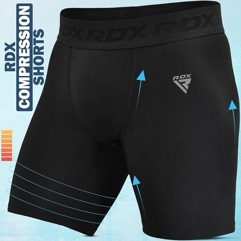 RDX T15 Black Compression Shorts