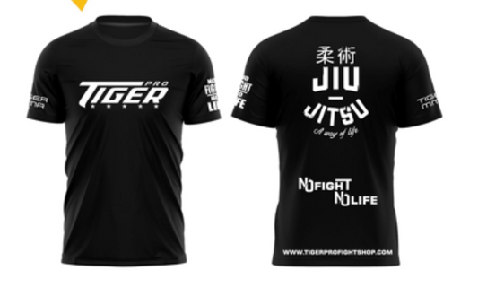 Tiger Pro Jiu Jitsu Black T-Shirt