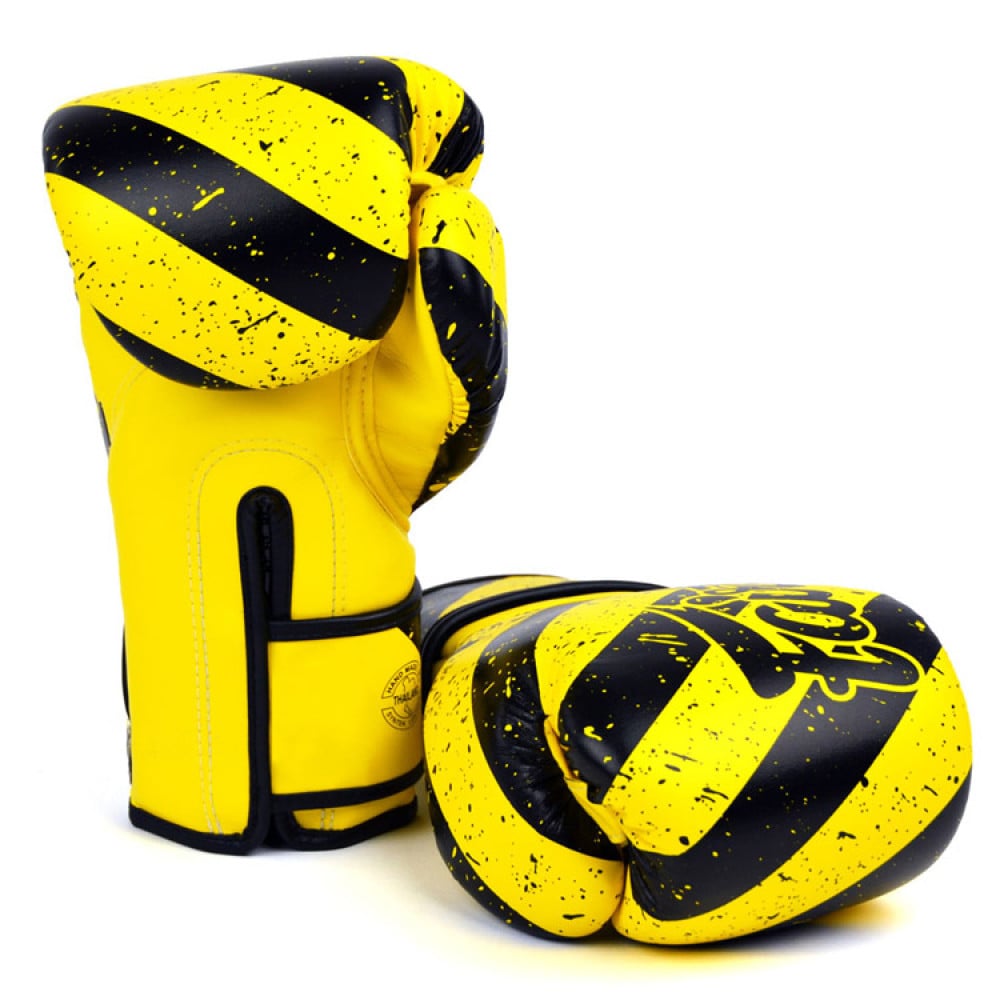 Boxing Gloves in Leather Grunge Art-Mid 1980 image 2