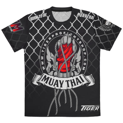 Fighter 3D Graphic Dry Fit T Shirt B image 7