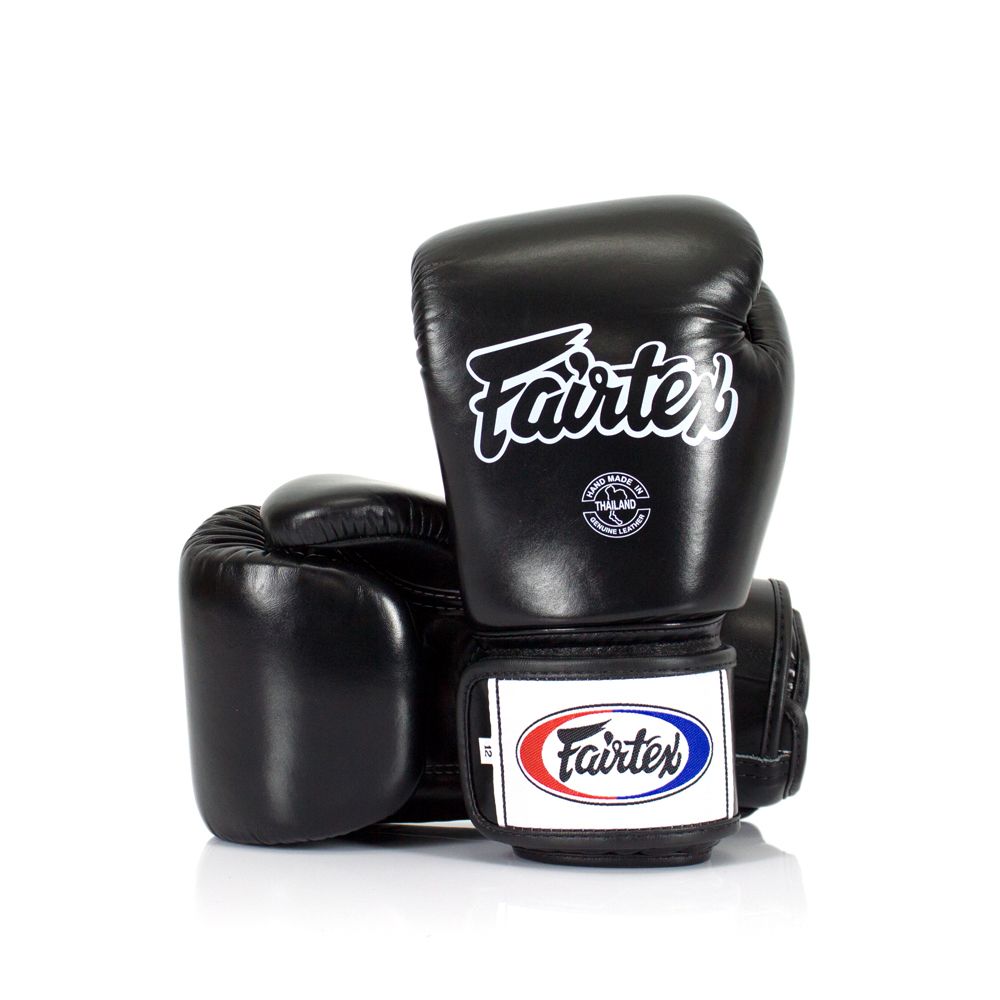 Boxing Gloves in Leather Tight Fit Black image 0
