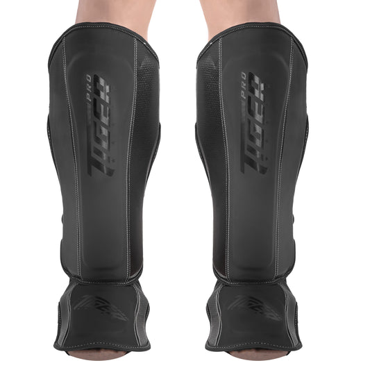 Tiger Muay Thai Shin Instep Guards Matt BLK image 0