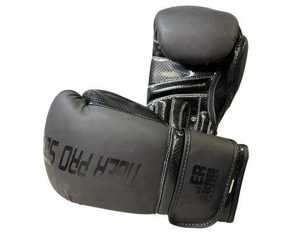 Matt Black Tiger Pro Boxing Gloves 10oz -16oz image 3