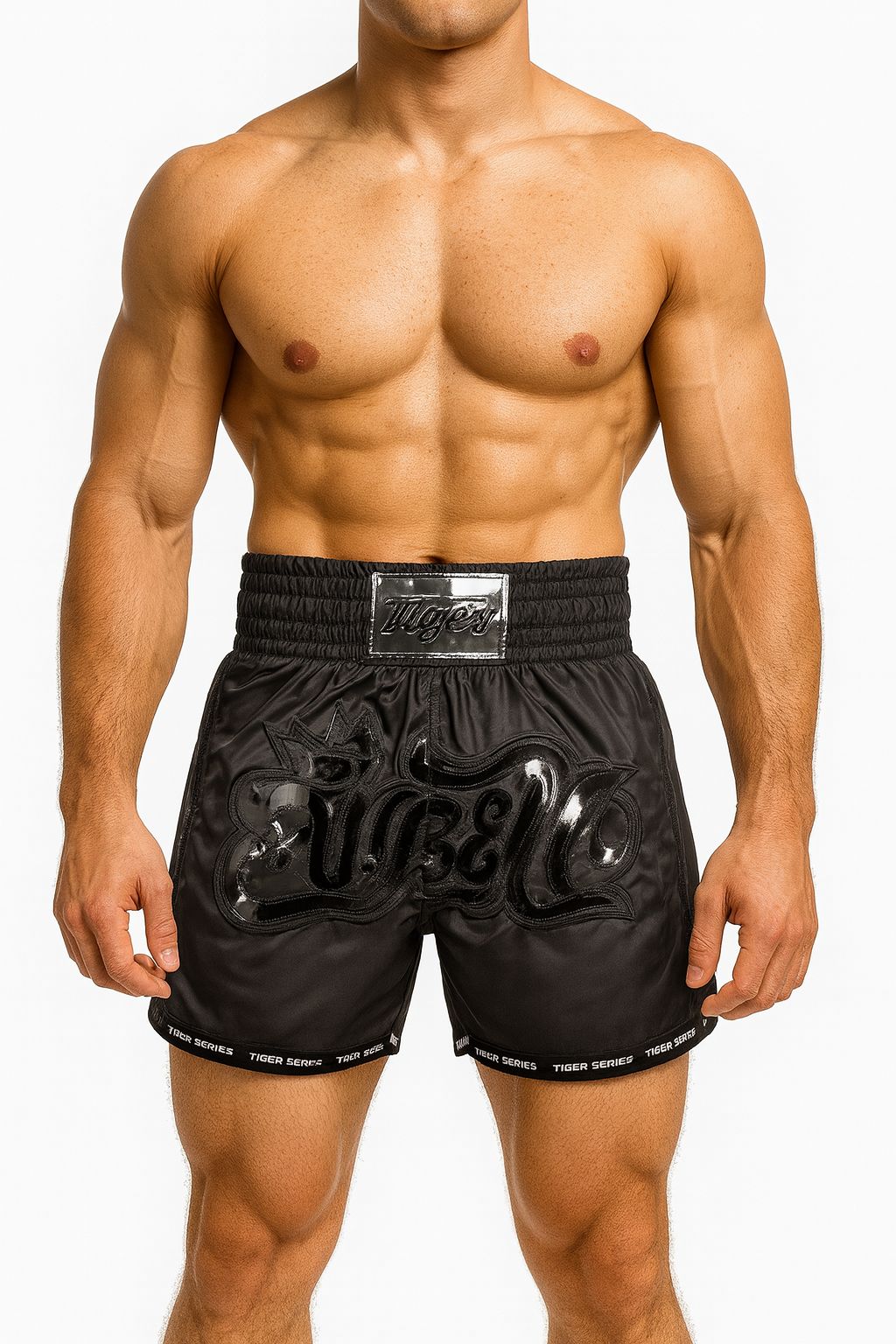 Dragon Thai Boxing Shorts Matt Black
