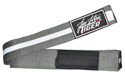 Grappling Jiu Jitsu Stripe Sleeve Belts Grey/white image 1