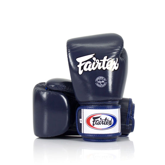 Boxing Gloves in Leather Tight Fit Navy