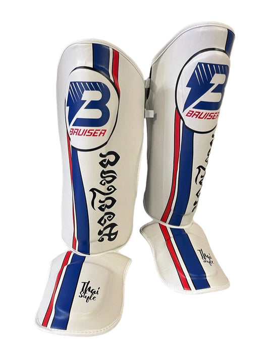 Traditional Thai Sparring Shin guards with Instep image 1