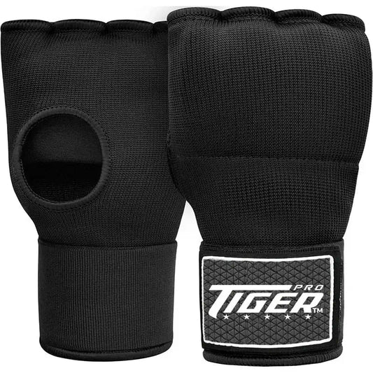 Hand Wraps Gel Padded Inner Gloves Hook & Loop Wrist Strap for Knuckle BK image 0