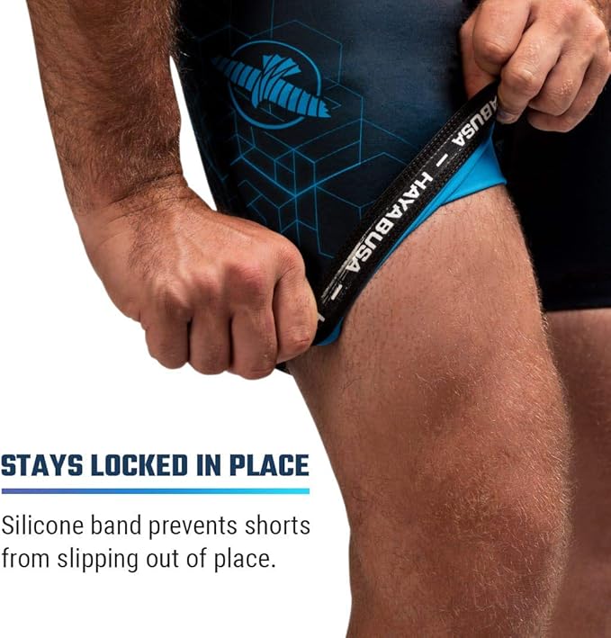 Hayabusa Geo Vale Tudo Shorts BK/Blue image 4