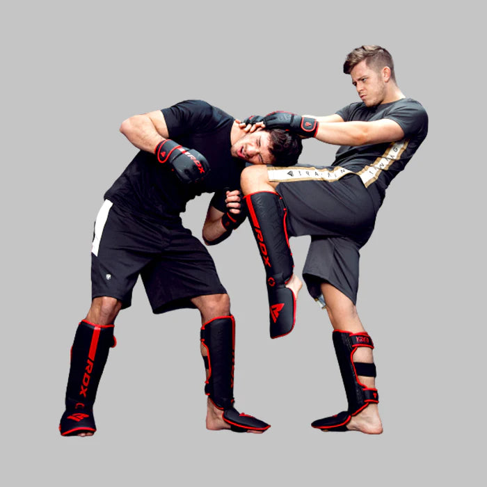 Shin Guards RDX F6 KARA MMA Shin Instep Guards Matt BLK image 4