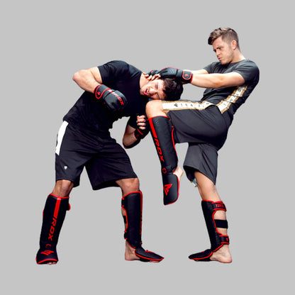 Shin Guards RDX F6 KARA MMA Shin Instep Guards Matt BLK image 4