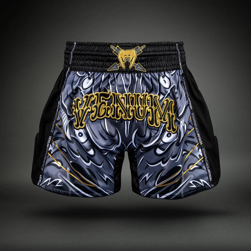 Short de Muay Thai Venum Inferno - Kaki/Bronze