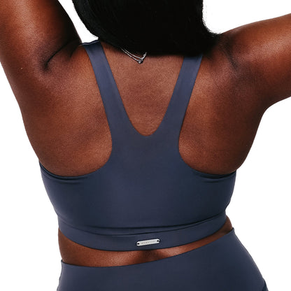 Eco-Friendly Padded Fitness Sports Bra – Recycled Plastic Bottle Fabric | Sweat Wicking, Removable Pads, Seamless Fit image 8