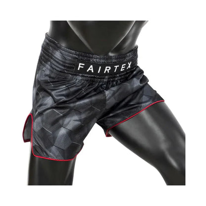 Fairtex Stealth Black Slim Cut Muay Thai Boxing Short image 0