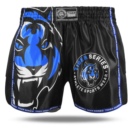 Thai Boxing Shorts - Blue/Black, 4XS image