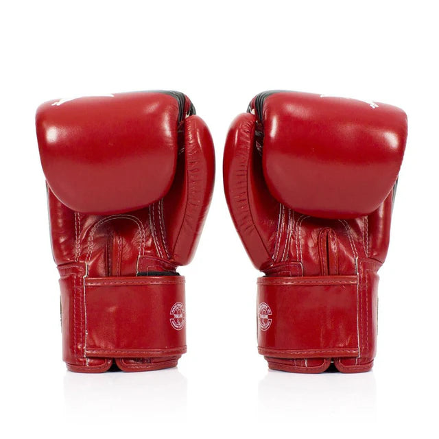 Boxing Gloves in Leather National Print Red image 4