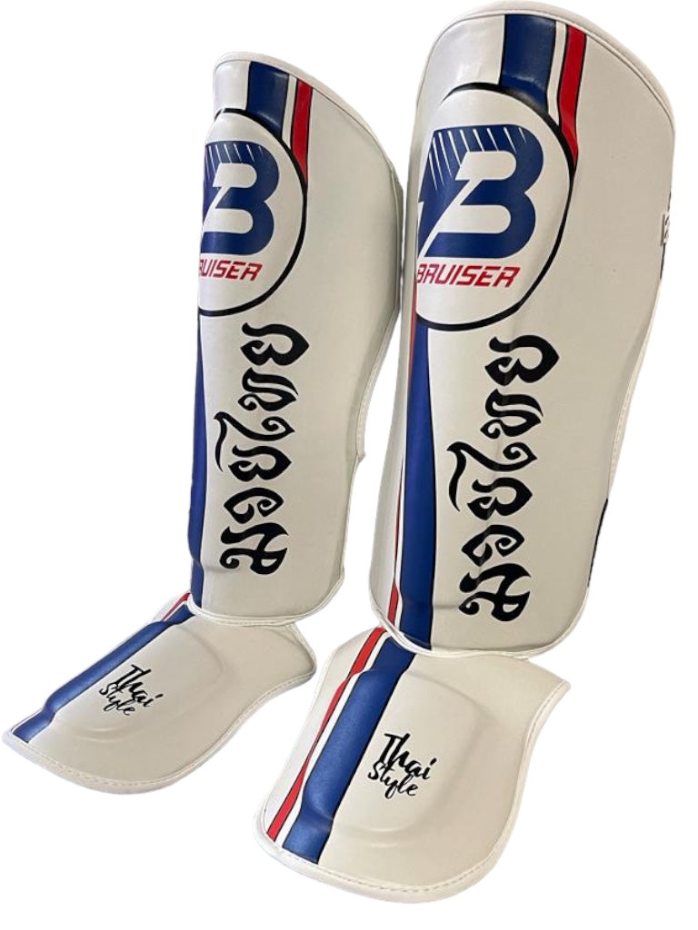 Traditional Thai Sparring Shin guards with Instep image 0