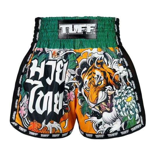 TUFF Sport Thai Boxing Shorts Green image 0
