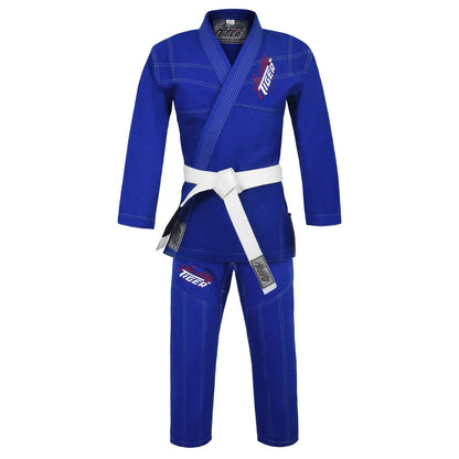 BJJ Kimono Tiger Logo Gi - Blue, A3 image