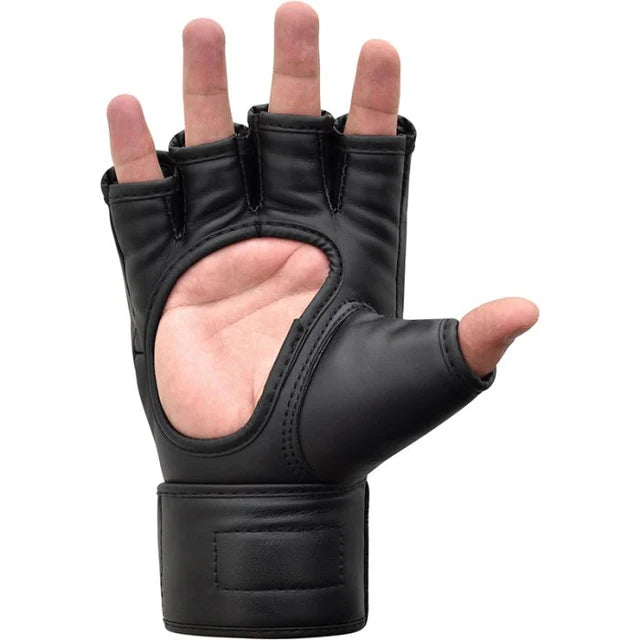 RDX F12 MMA Grappling Training Gloves Open PALM B/W