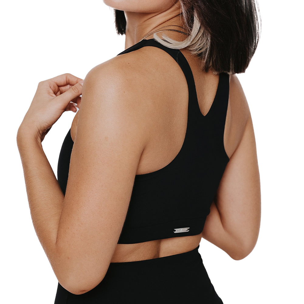 Eco-Friendly Padded Fitness Sports Bra – Recycled Plastic Bottle Fabric | Sweat Wicking, Removable Pads, Seamless Fit image 9