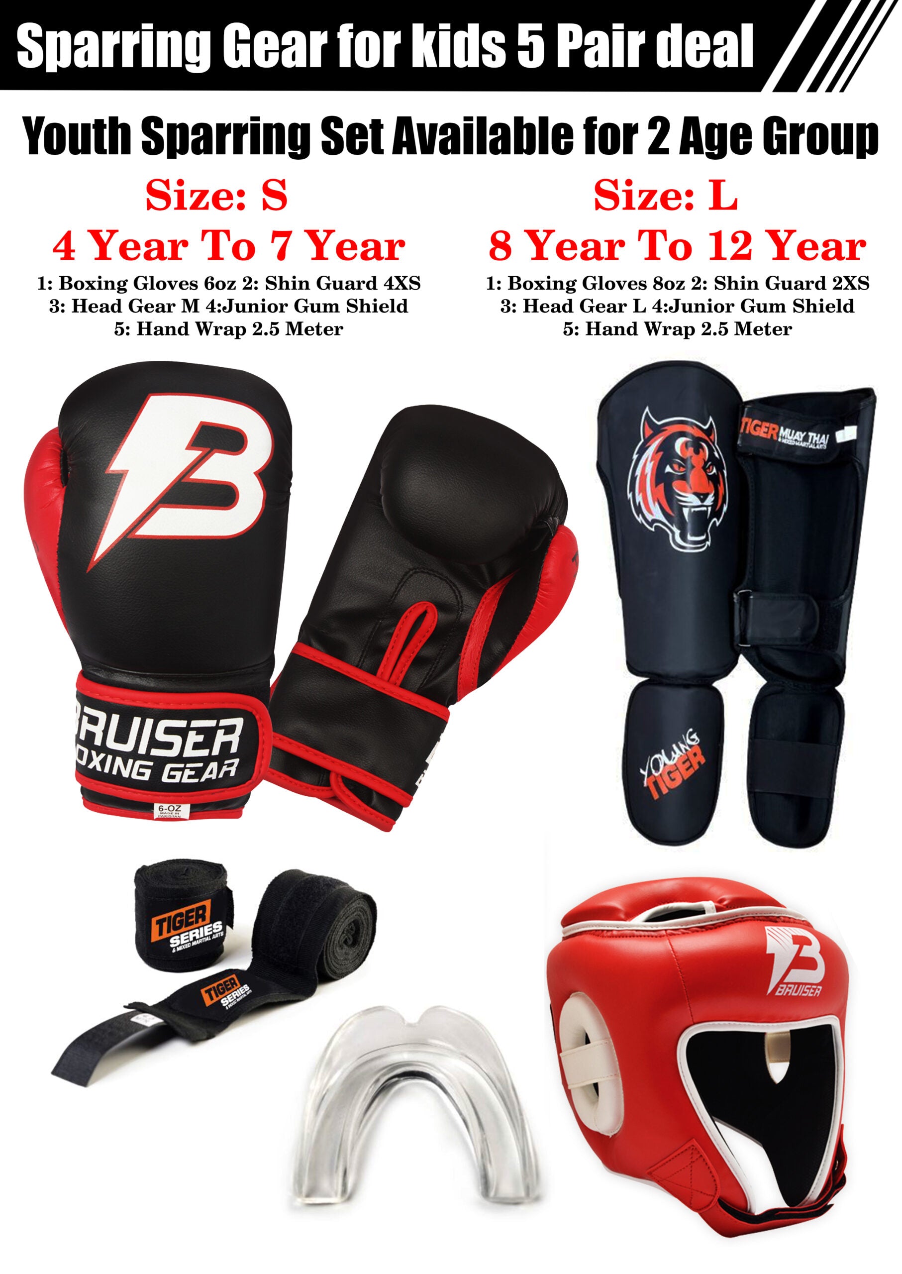 Youth 5 pair Sparring Set Deal image 2
