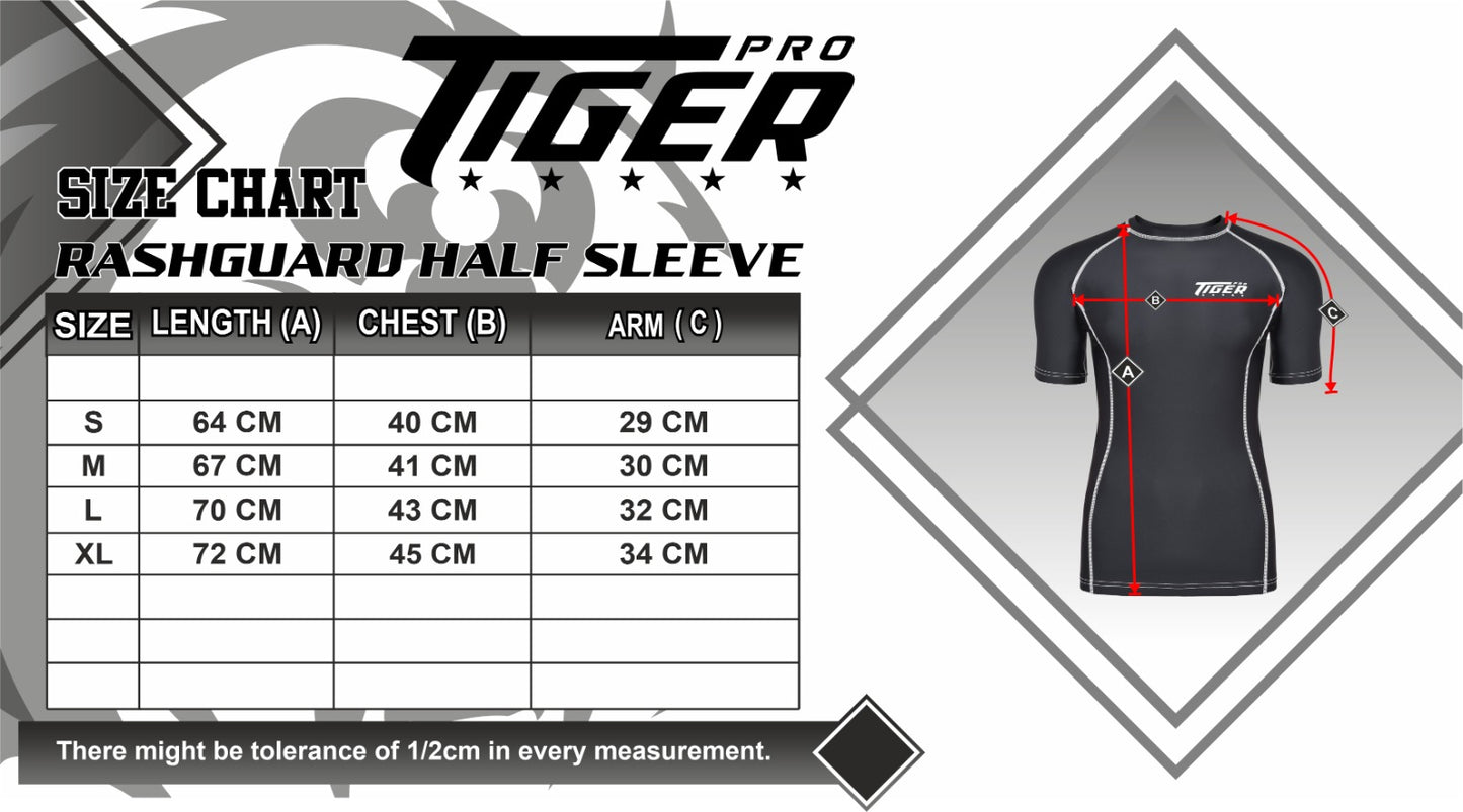 MMA Rash Guard Solid BLK Short Sleeve image 4