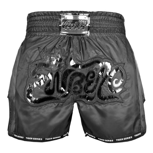 Dragon Thai Boxing Shorts Matt BLK image 1
