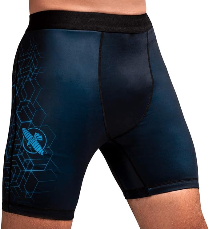 Hayabusa Geo Vale Tudo Shorts BK/Blue image 0