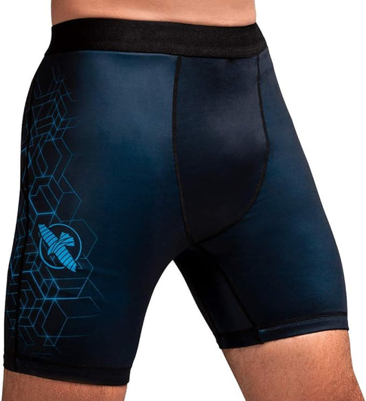 Hayabusa Geo Vale Tudo Shorts BK/Blue image 0