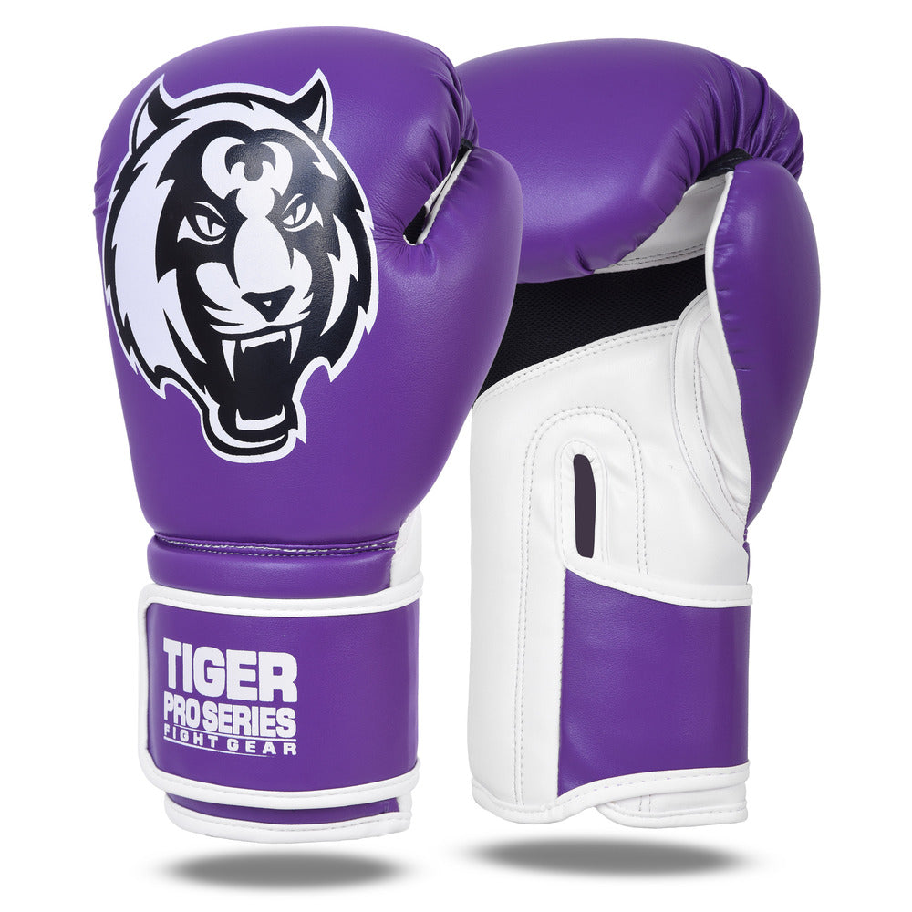 Tiger Pro Boxing Gloves Adult 14oz - Purple image