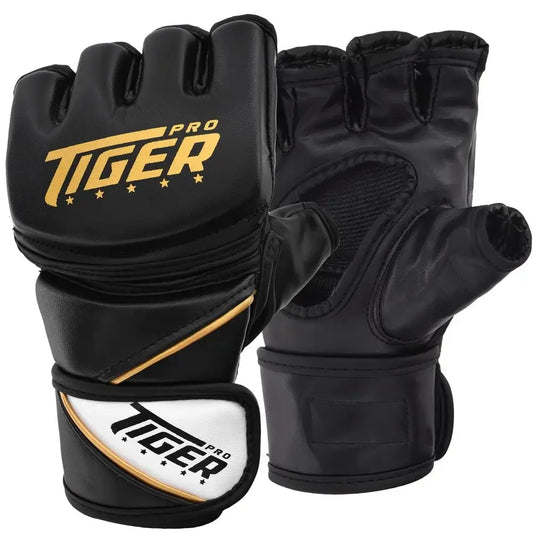 Tiger Pro MMA Gloves Gold image 0