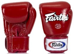 Boxing Gloves in Leather Tight Fit Red image 2