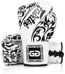 Boxing Gloves in Leather Limited Edition Glory Black/White