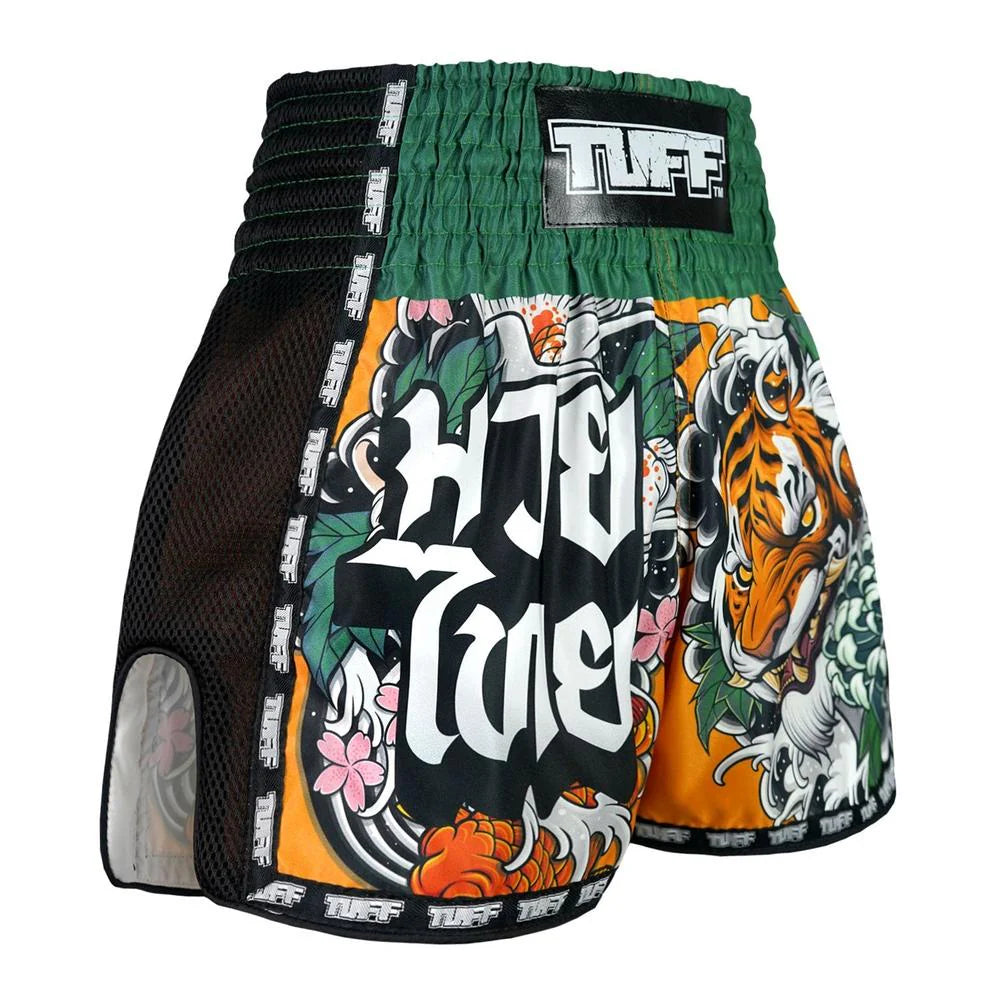 TUFF Sports Thai Boxing Shorts Green